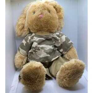 EarthRite Fiber Plush Bunny Rabbit Stuffed Animal Toy 17” Camouflage Easter